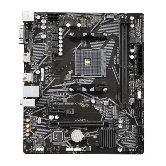 Gigabyte A520M K V2 carte mère AMD A520 Emplacement AM4 micro ATX (A520M K V2)
