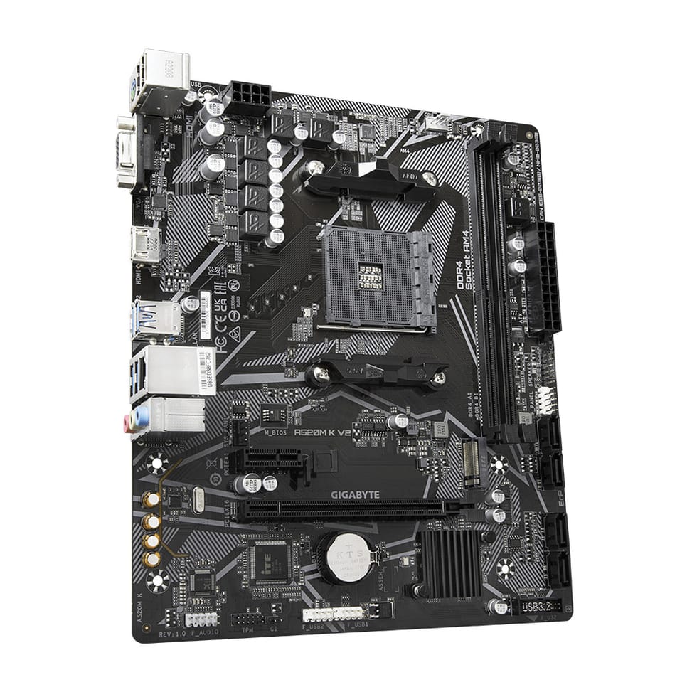 لوحة أم Gigabyte A520M K V2 AMD A520 مقبس AM4 micro ATX (A520M K V2) — صورة 3