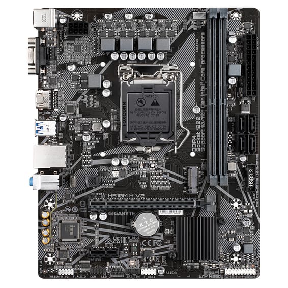 Gigabyte H510M H V2 carte mère Intel H510 Express LGA 1200 (Socket H5) micro ATX (H510M H V2)