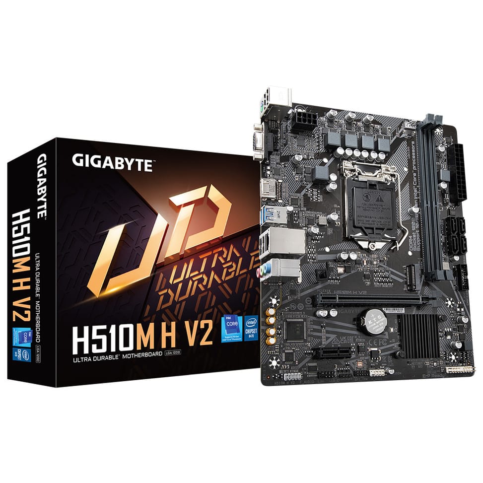Gigabyte H510M H V2 carte mère Intel H510 Express LGA 1200 (Socket H5) micro ATX (H510M H V2) — image 4