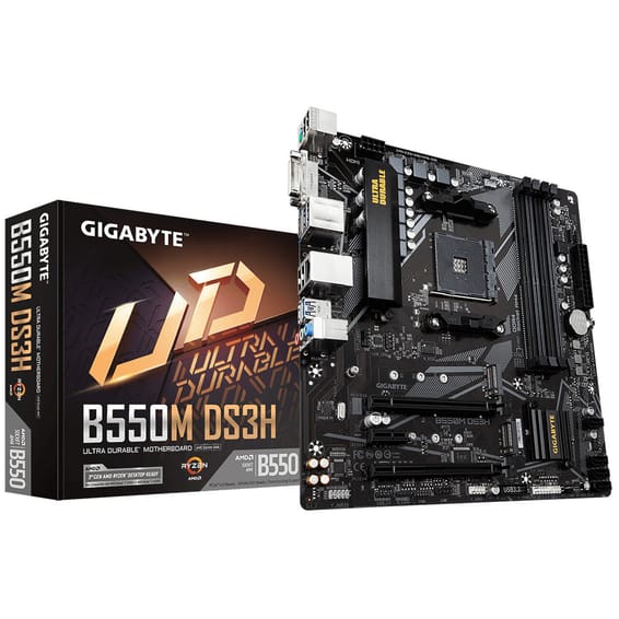 Gigabyte B550M DS3H AMD B550 Emplacement AM4 micro ATX (GA-B550M-DS3H)
