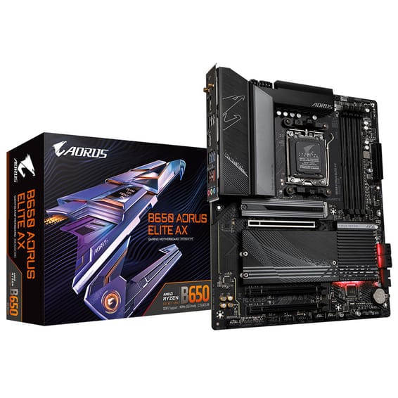 Gigabyte B650 AORUS ELITE AX 1.0 AMD B650 Emplacement AM5 ATX (B650 AORUS ELITE AX)