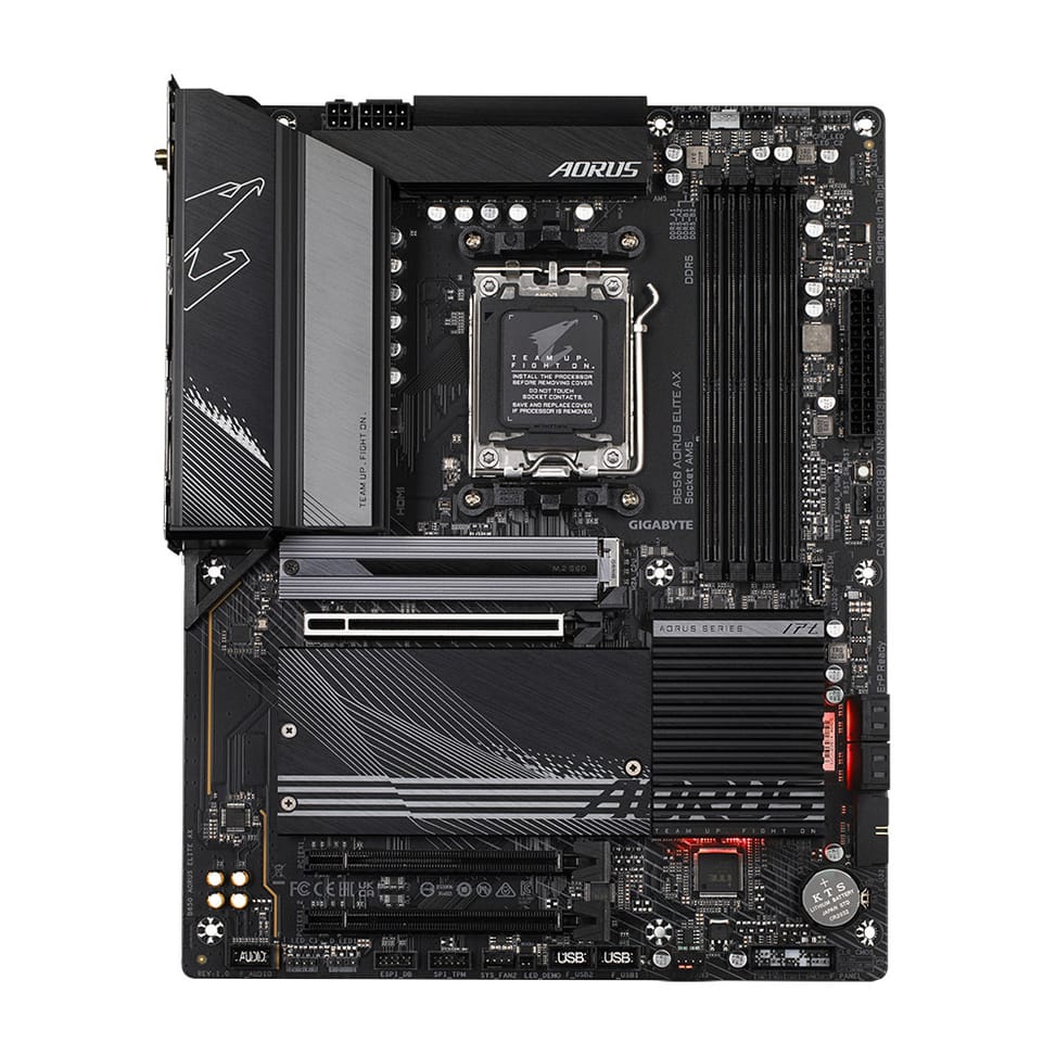 Gigabyte B650 AORUS ELITE AX 1.0 AMD B650 Emplacement AM5 ATX (B650 AORUS ELITE AX) — image 2