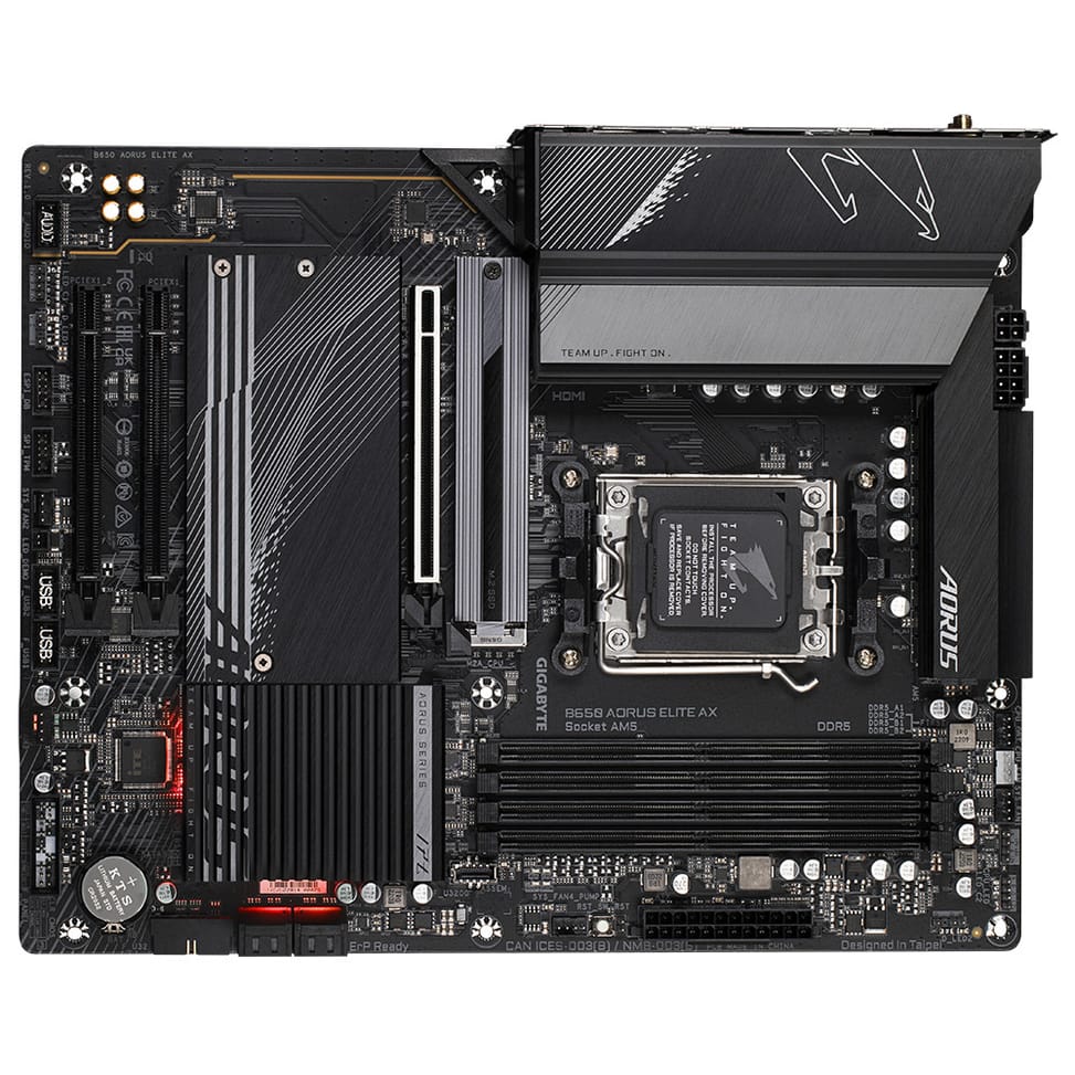 Gigabyte B650 AORUS ELITE AX 1.0 AMD B650 Emplacement AM5 ATX (B650 AORUS ELITE AX) — image 5