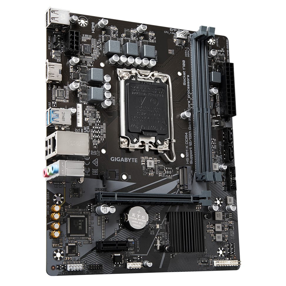 Gigabyte H610M K DDR4 1.0 carte mère Intel H610 Express LGA 1700 micro ATX (H610M K DDR4 1.0) — image 3