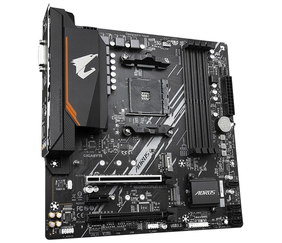 Gigabyte B550M AORUS ELITE AMD B550 Emplacement AM4 micro ATX (GA-B550M-AOURUS ELITE) — image 3