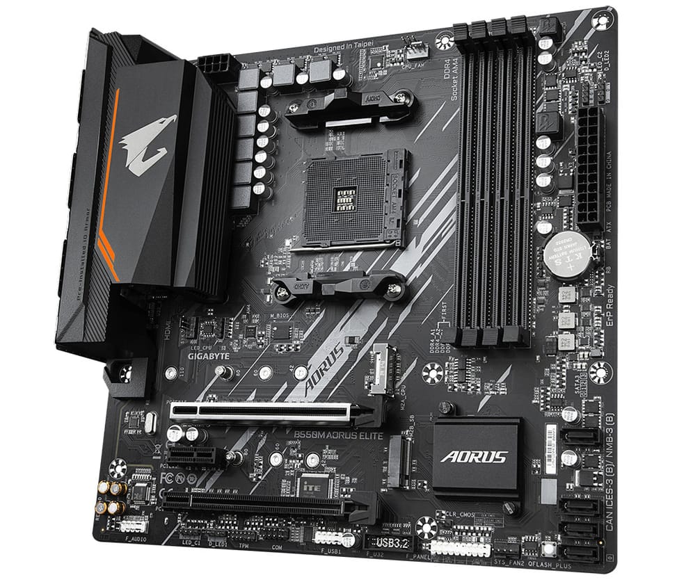 Gigabyte B550M AORUS ELITE AMD B550 Emplacement AM4 micro ATX (GA-B550M-AOURUS ELITE) — image 4