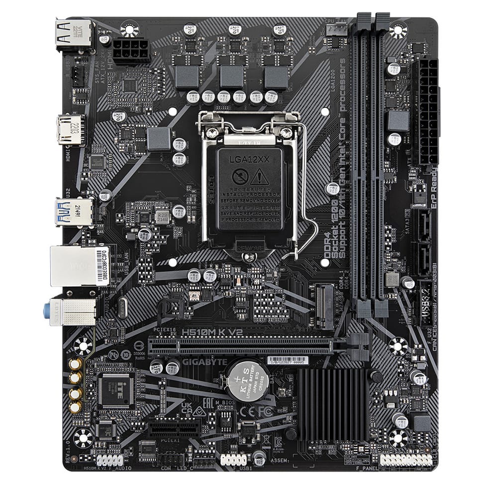 Gigabyte H510M K V2 (rev. 1.0) Intel H470 Express LGA 1200 (Socket H5) micro ATX (H510M K V2) — image 1