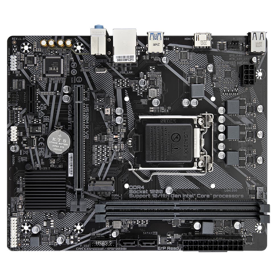 Gigabyte H510M K V2 (rev. 1.0) Intel H470 Express LGA 1200 (Socket H5) micro ATX (H510M K V2) — image 4