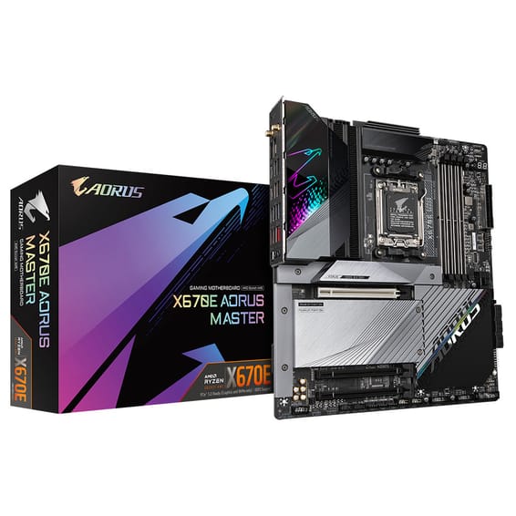Gigabyte X670E AORUS MASTER (REV. 1.0) carte mère AMD X670 Emplacement AM5 ATX (X670E AORUS MASTER (REV. 1.0))