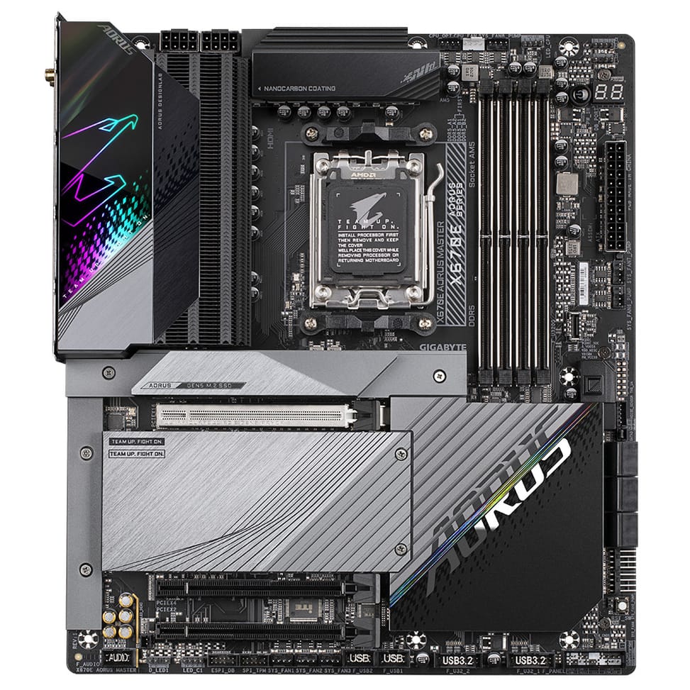 Gigabyte X670E AORUS MASTER (REV. 1.0) carte mère AMD X670 Emplacement AM5 ATX (X670E AORUS MASTER (REV. 1.0)) — image 2
