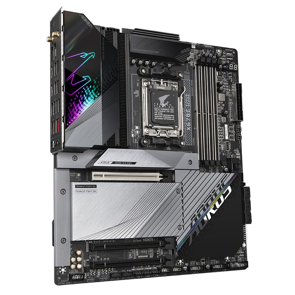 Gigabyte X670E AORUS MASTER (REV. 1.0) carte mère AMD X670 Emplacement AM5 ATX (X670E AORUS MASTER (REV. 1.0)) — image 3
