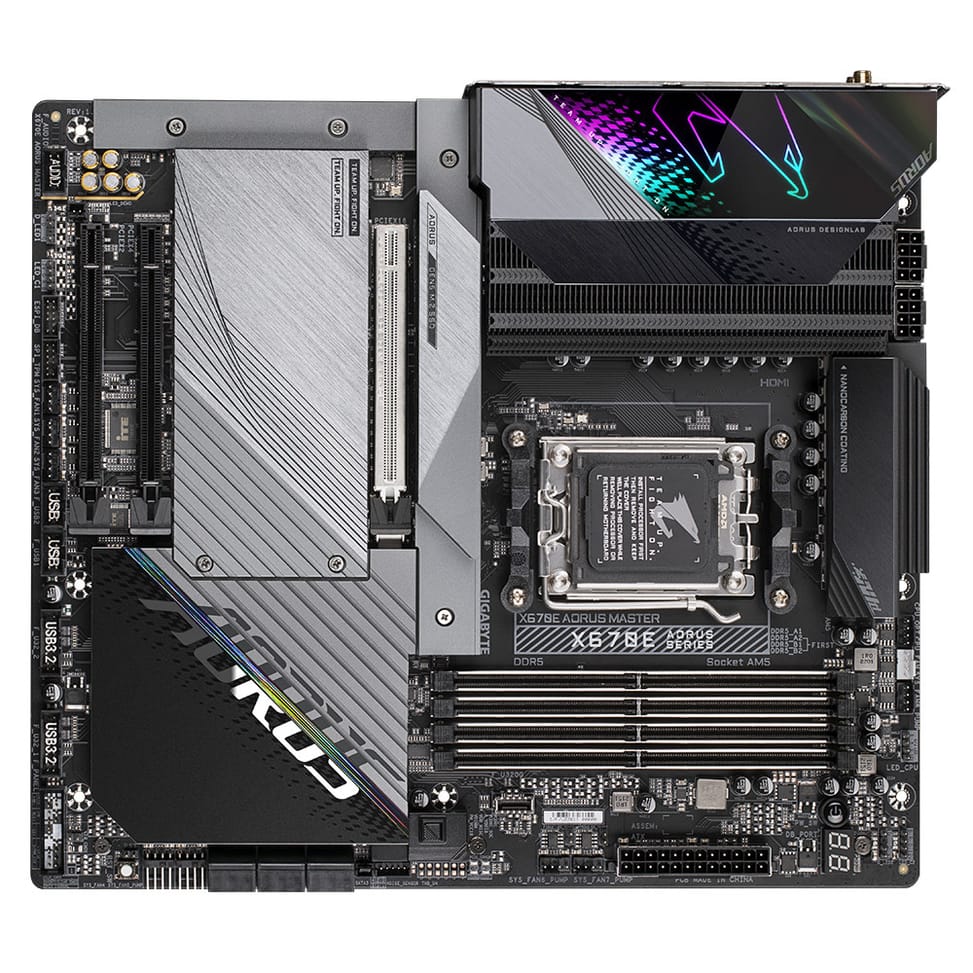 Gigabyte X670E AORUS MASTER (REV. 1.0) carte mère AMD X670 Emplacement AM5 ATX (X670E AORUS MASTER (REV. 1.0)) — image 5