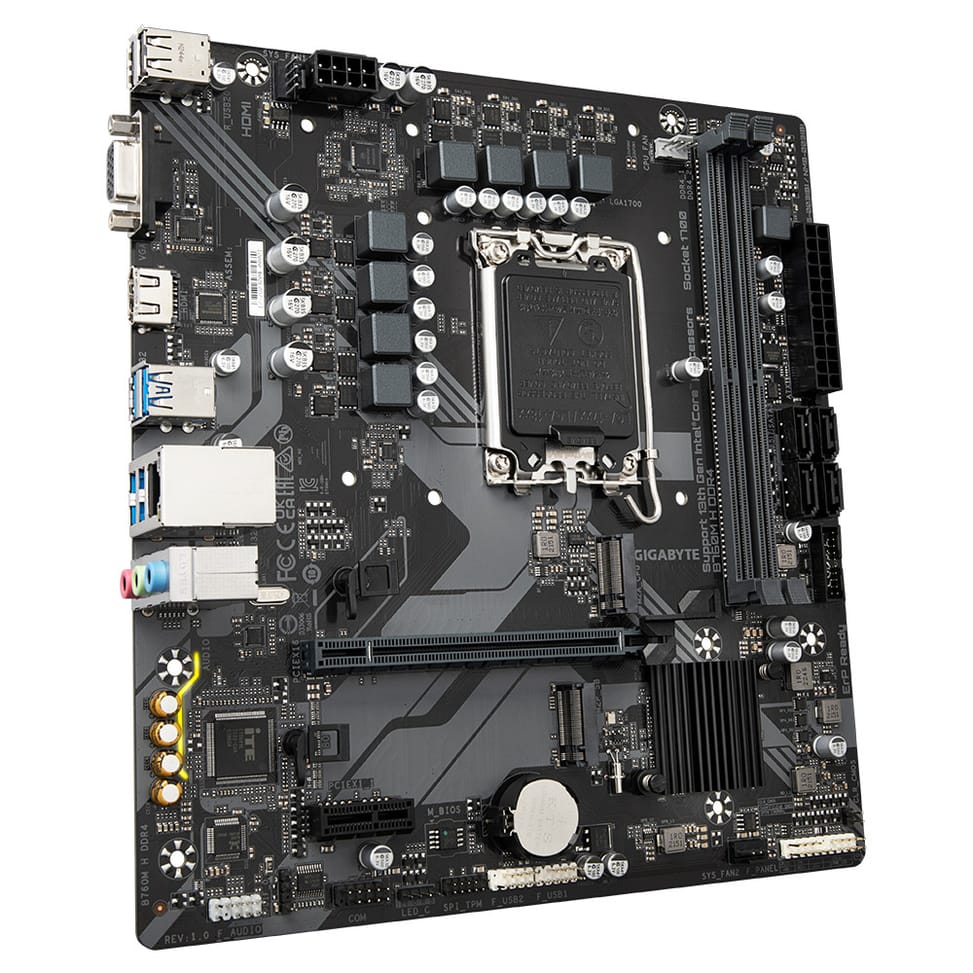 Gigabyte B760M H DDR4 (rev. 1.0) Intel B760 Express LGA 1700 micro ATX (B760M H DDR4) — image 3