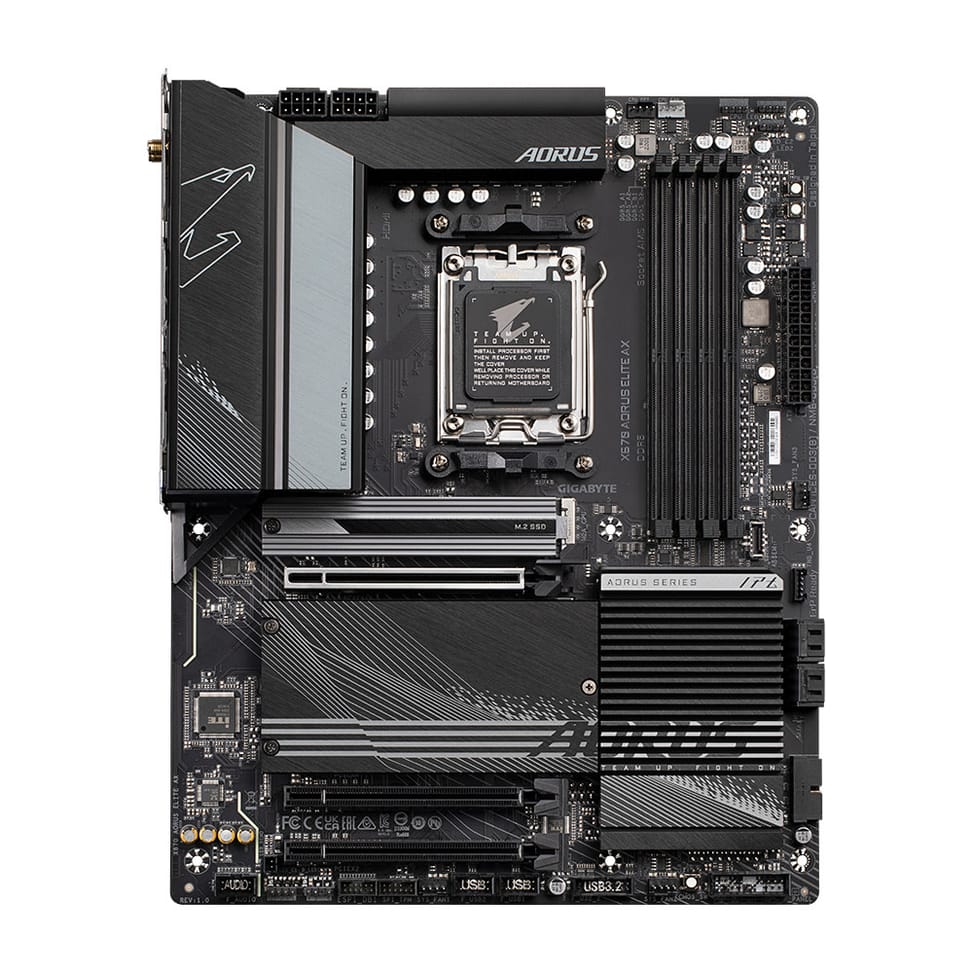 Gigabyte X670 AORUS ELITE AX carte mère AMD X670 Emplacement AM5 ATX (X670 AORUS ELITE AX) — image 2