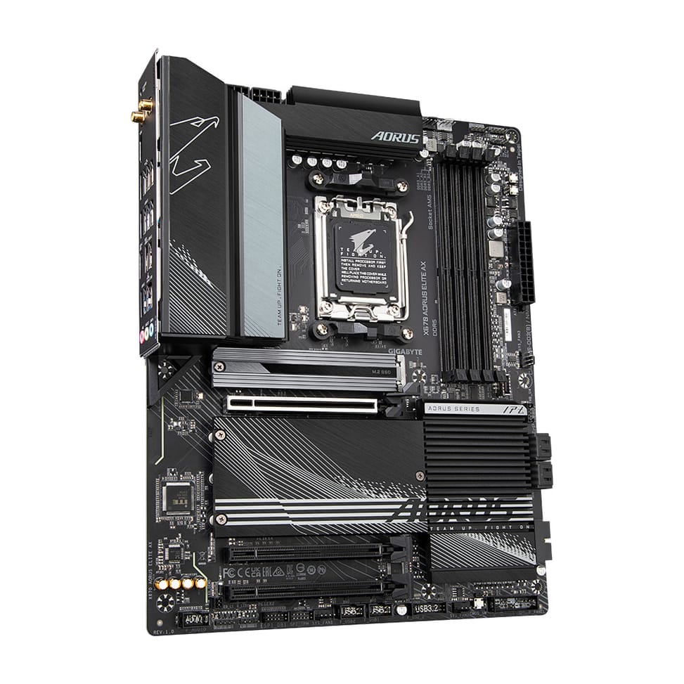 Gigabyte X670 AORUS ELITE AX carte mère AMD X670 Emplacement AM5 ATX (X670 AORUS ELITE AX) — image 3