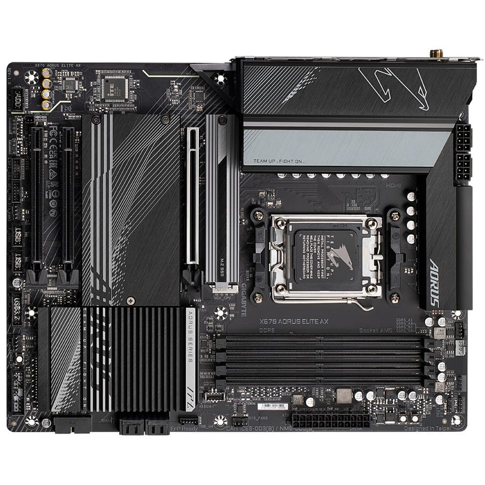 Gigabyte X670 AORUS ELITE AX carte mère AMD X670 Emplacement AM5 ATX (X670 AORUS ELITE AX) — image 5