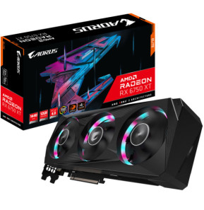 Gigabyte AORUS Radeon RX 6750 XT ELITE 12G AMD 12 Go GDDR6 (GV-R675XTAORUS E-12GD)