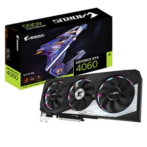 Gigabyte AORUS GeForce RTX 4060 ELITE 8G NVIDIA 8 Go GDDR6 (GV-N4060AORUS E-8GD)