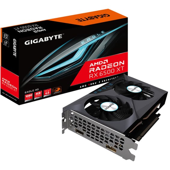 Gigabyte Radeon RX 6500 XT EAGLE 4G AMD 4 Go GDDR6 (GVR65XTE-00-10)