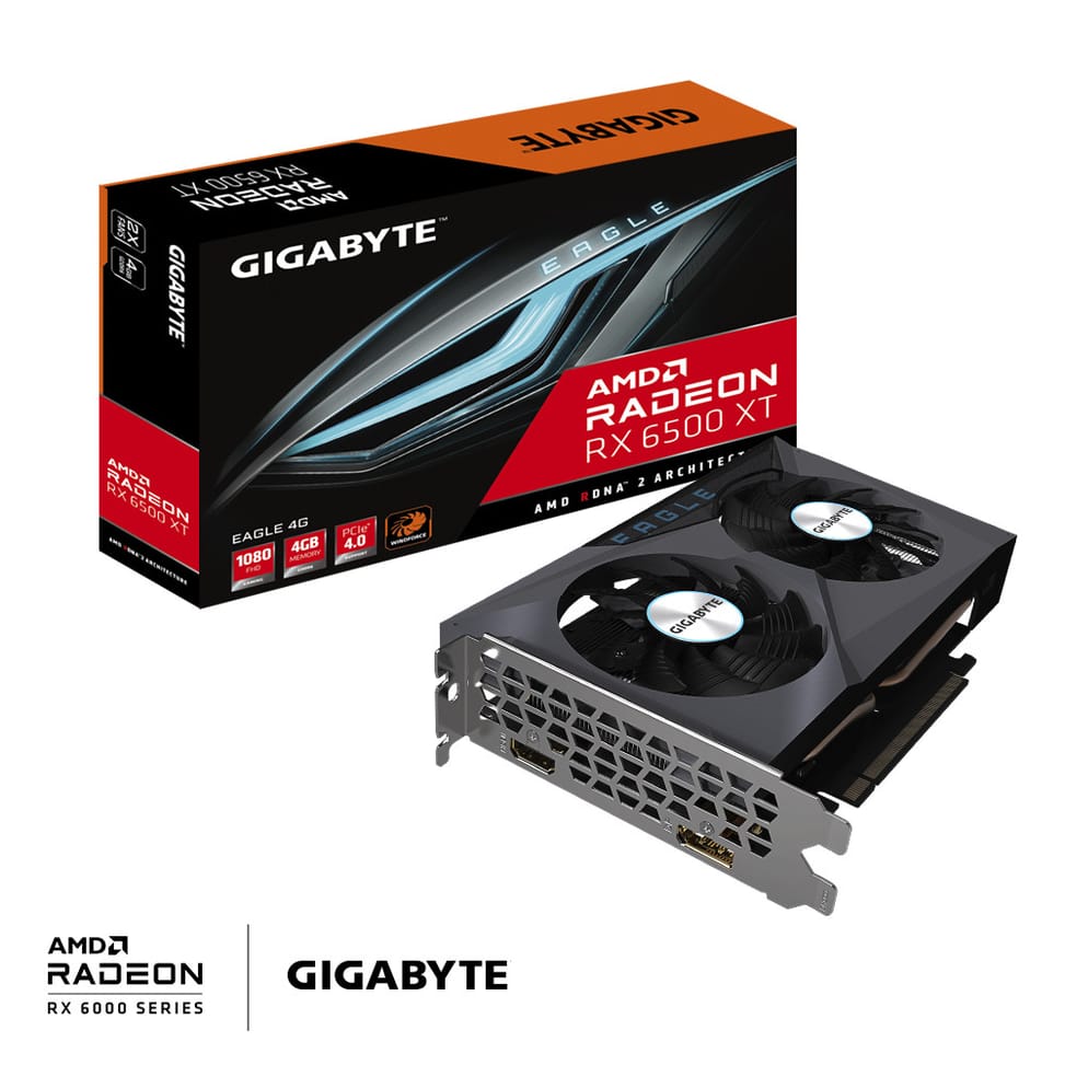Gigabyte Radeon RX 6500 XT EAGLE 4G AMD 4 Go GDDR6 (GVR65XTE-00-10) — image 2