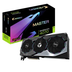 Gigabyte AORUS GeForce RTX 4070 MASTER 12G NVIDIA 12 Go GDDR6X (GV-N4070AORUS M-12GD)
