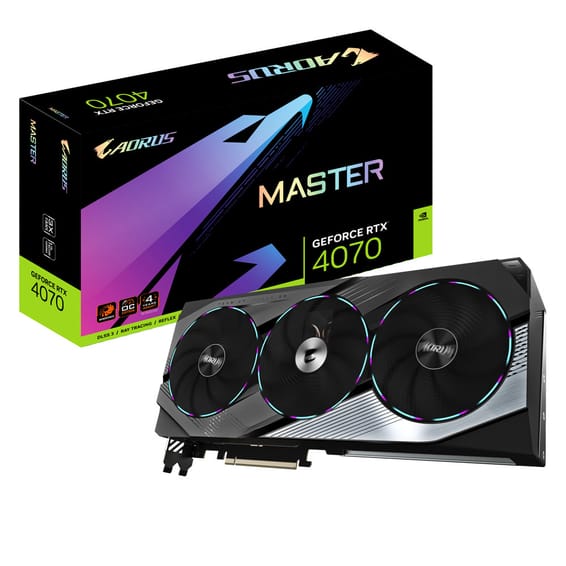 Gigabyte AORUS GeForce RTX 4070 MASTER 12G NVIDIA 12 Go GDDR6X (GV-N4070AORUS M-12GD)