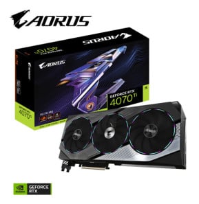 Gigabyte AORUS GeForce RTX 4070 Ti ELITE 12G NVIDIA 12 Go GDDR6X (GV-N407TAORUS E-12GD)