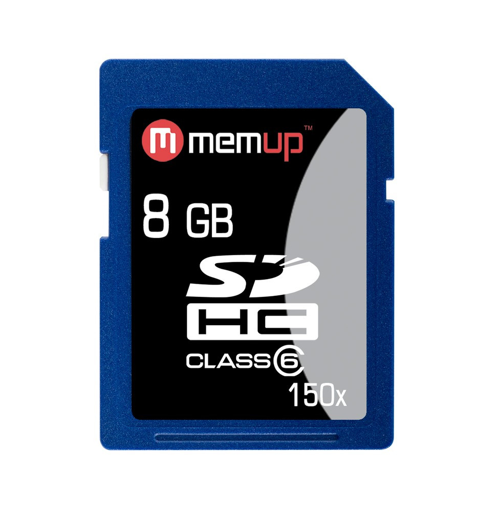 Carte SD HC 8 GB High Speed 150X - Memup