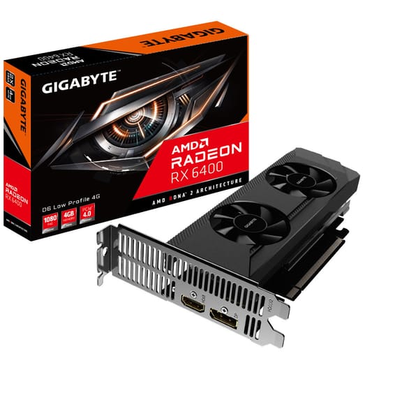 Gigabyte Radeon RX 6400 D6 LOW AMD 4 Go GDDR6 (GV-R64D6-4GL)