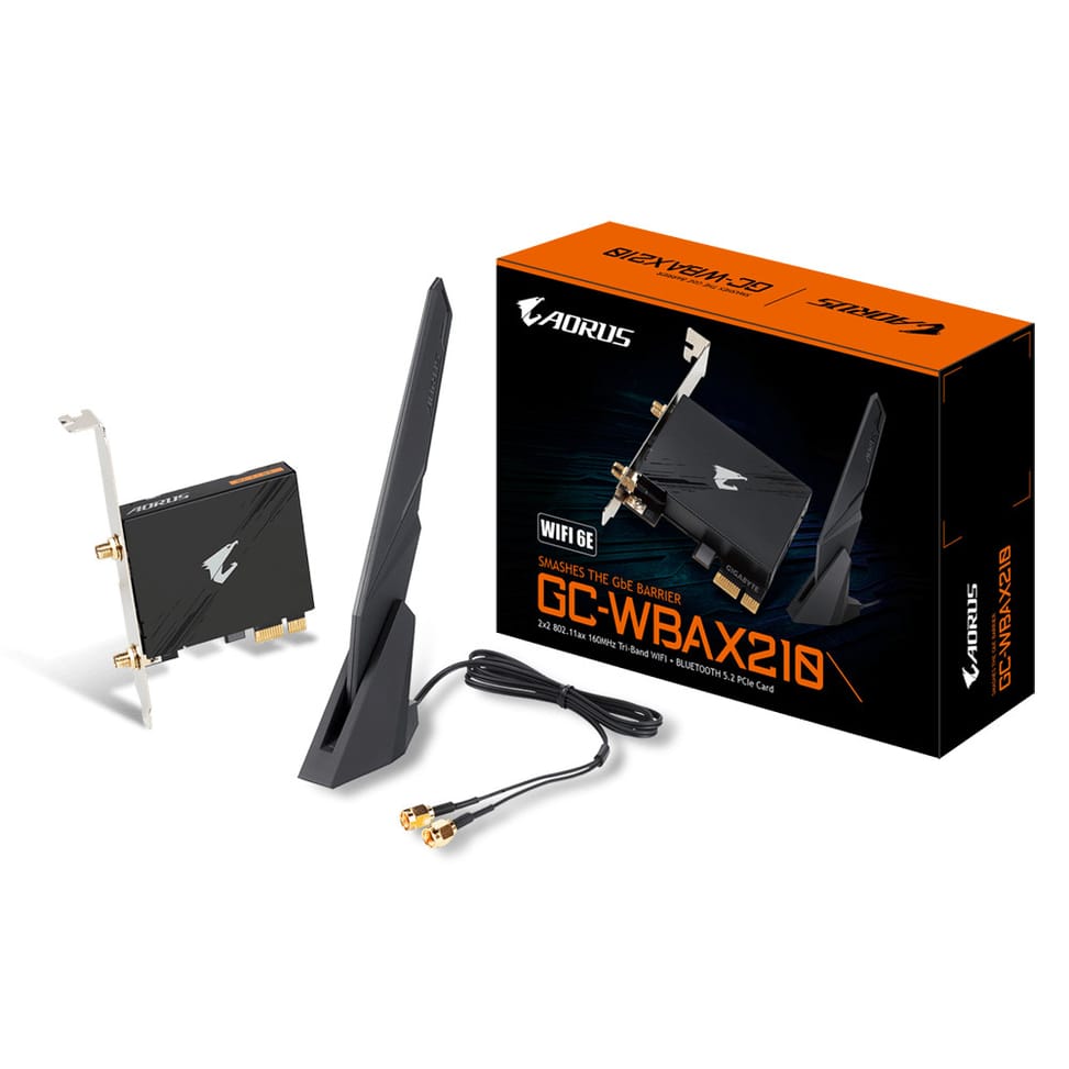 Gigabyte GC-WBAX210 carte réseau Interne WLAN / Bluetooth 2400 Mbit/s (GC-WBAX210) — image 3