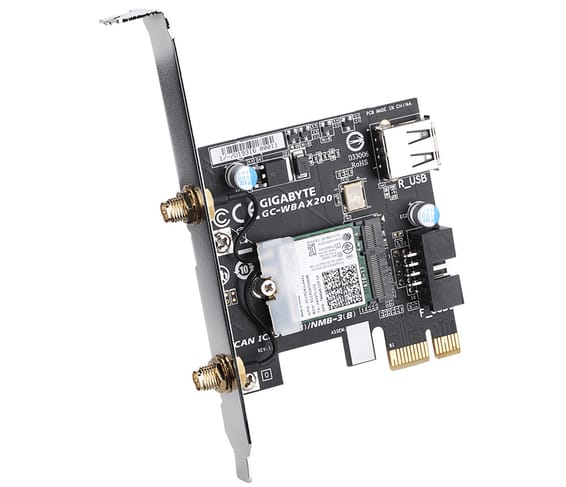 Gigabyte GC-WBAX200 carte réseau Interne WLAN / Bluetooth 2400 Mbit/s (GC-WBAX200)