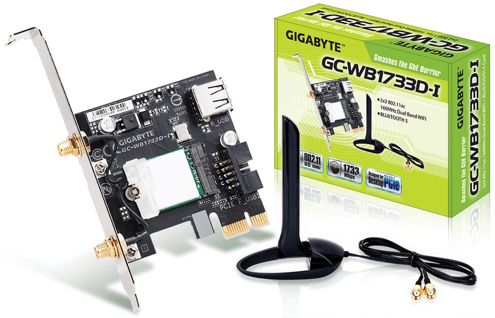 Gigabyte GC-WB1733D-I carte réseau Interne WLAN / Bluetooth 1733 Mbit/s (GC-WB1733D-I) — image 1
