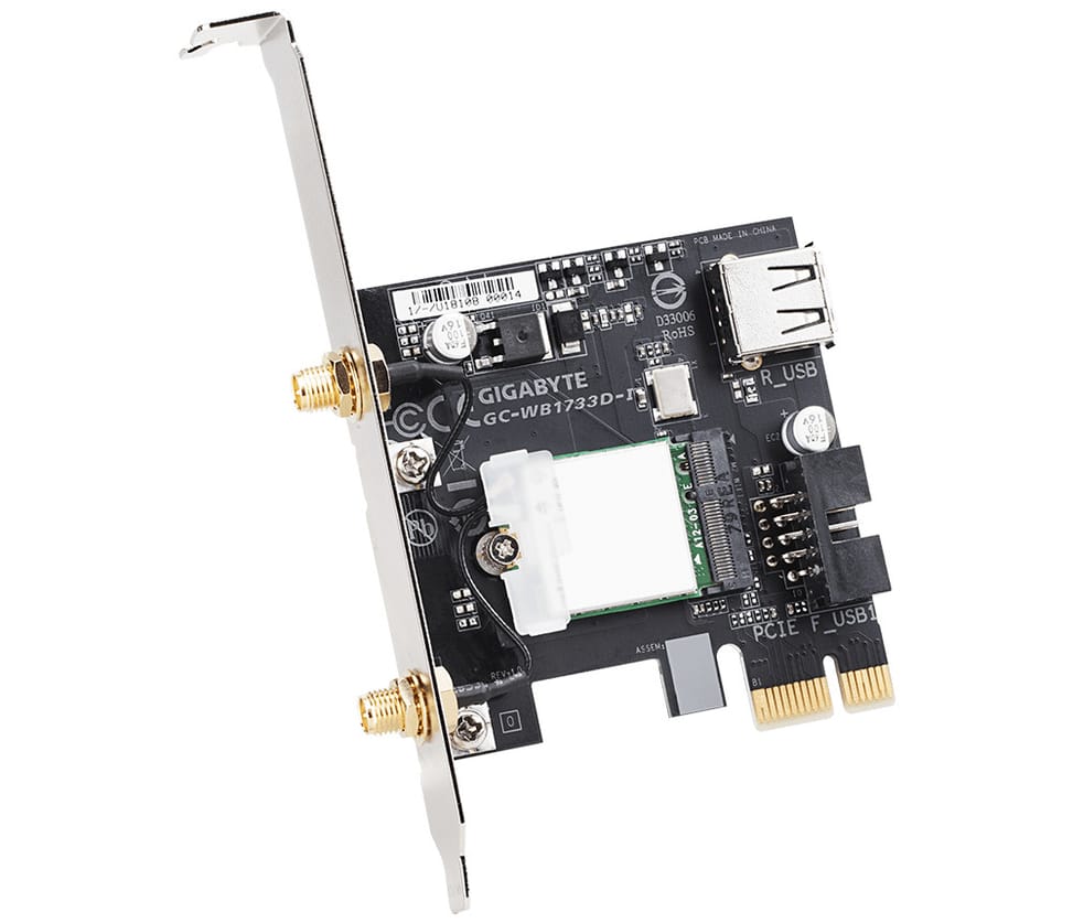 Gigabyte GC-WB1733D-I carte réseau Interne WLAN / Bluetooth 1733 Mbit/s (GC-WB1733D-I) — image 2