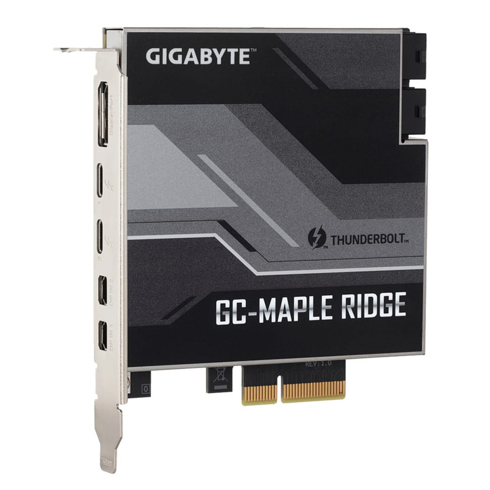 Gigabyte GC-MAPLE RIDGE carte et adaptateur d'interfaces Interne DisplayPort, Mini DisplayPort, Thunderbolt 4, USB 3.2 Gen 2 — image 2