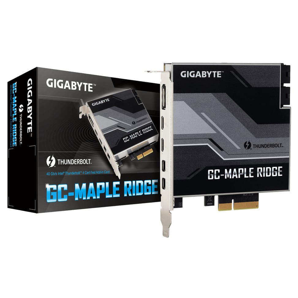 Gigabyte GC-MAPLE RIDGE carte et adaptateur d'interfaces Interne DisplayPort, Mini DisplayPort, Thunderbolt 4, USB 3.2 Gen 2 — image 3