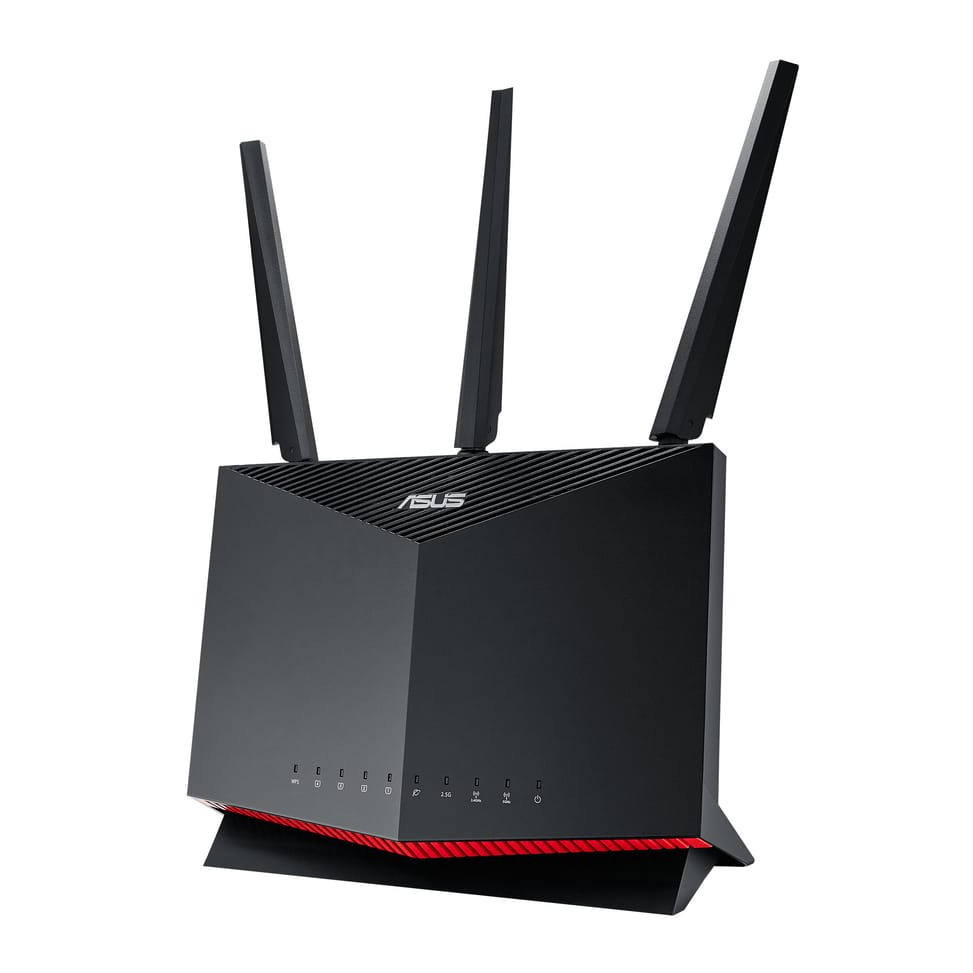 ASUS RT-AX86S routeur sans fil Gigabit Ethernet Bi-bande (2,4 GHz / 5 GHz) Noir (90IG05F0-MO3A00) — image 1