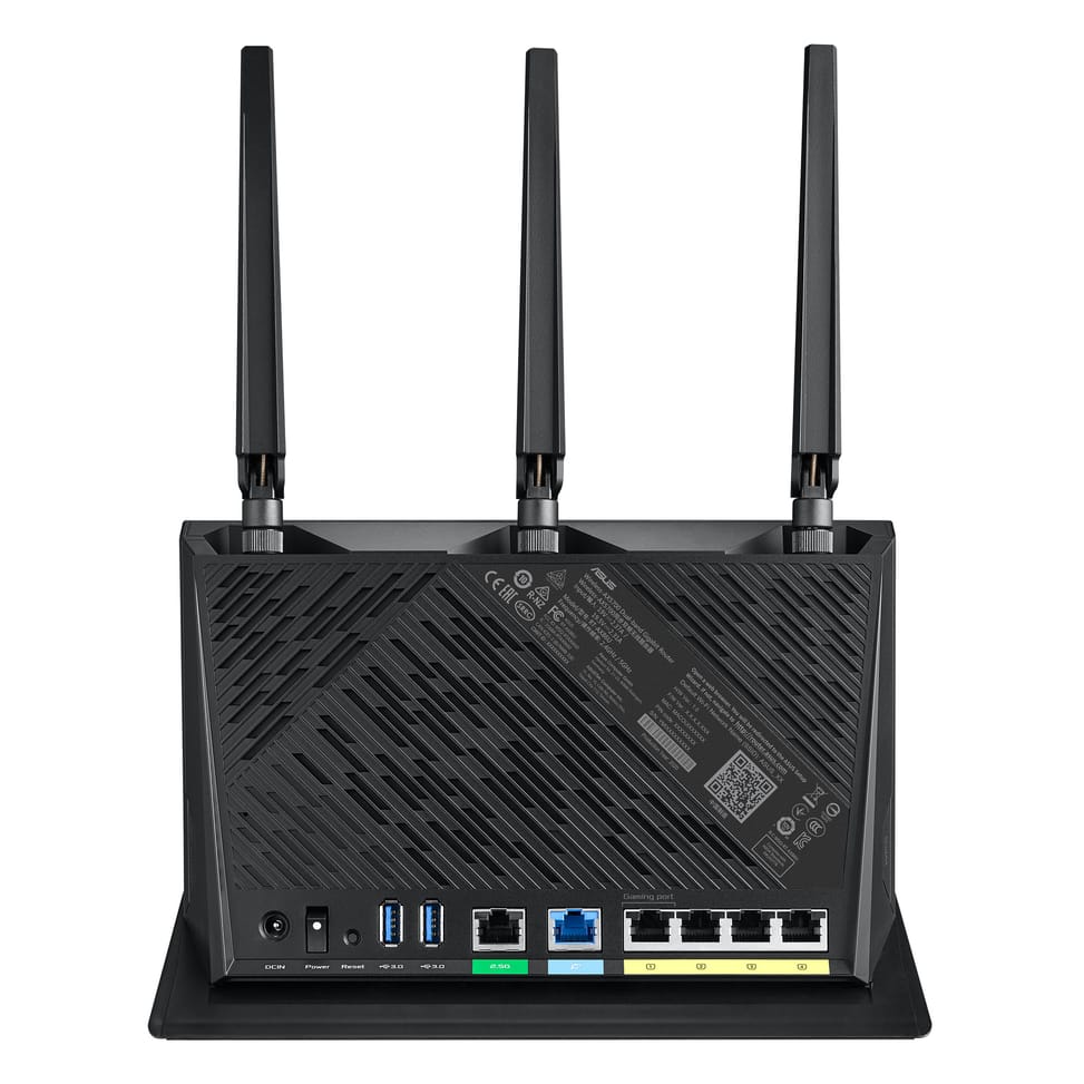 ASUS RT-AX86S routeur sans fil Gigabit Ethernet Bi-bande (2,4 GHz / 5 GHz) Noir (90IG05F0-MO3A00) — image 2