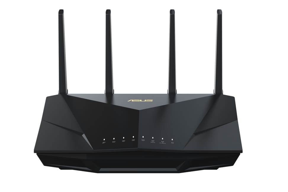 ASUS RT-AX5400 routeur sans fil Gigabit Ethernet Bi-bande (2,4 GHz / 5 GHz) Noir (90IG0860-MO9B00) — image 1