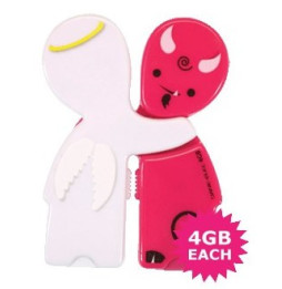 Clé USB DANE-ELEC Wesharebytes 2 x 4Go Angel & Devil