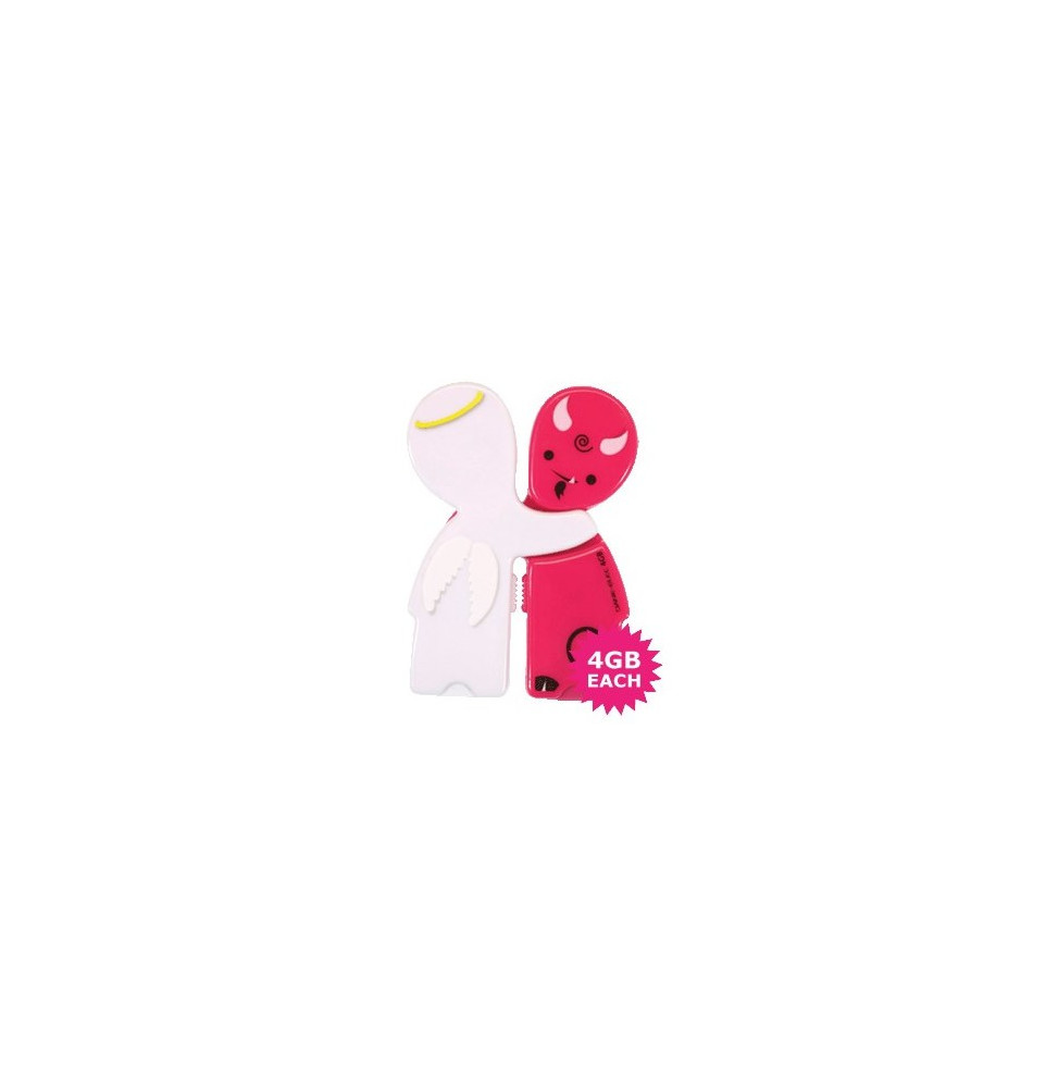 Clé USB DANE-ELEC Wesharebytes 2 x 4Go Angel & Devil