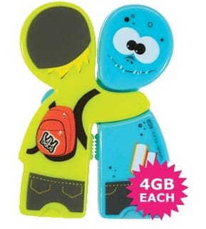 Clé USB DANE-ELEC Wesharebytes 2 x 4Go Monsters