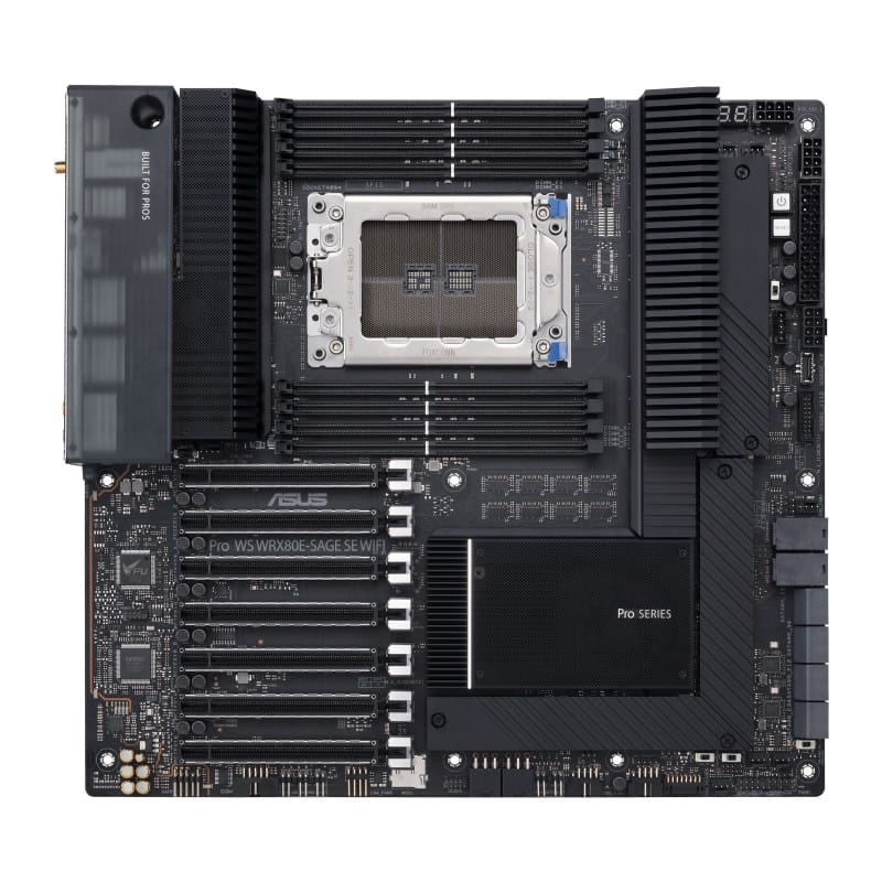 ASUS WRX80E-SAGE SE WIFI AMD WRX80 Socket SP3 ATX étendu (90MB1590-M0EAY0) — image 1