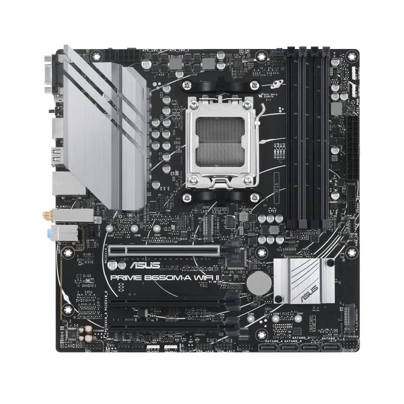 ASUS PRIME B650M-A WIFI II AMD B650 Emplacement AM5 micro ATX (90MB1EG0-M0EAY0) — image 1