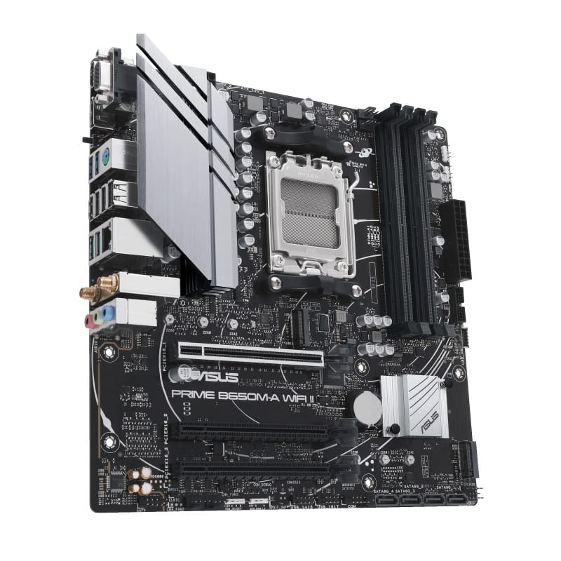 ASUS PRIME B650M-A WIFI II AMD B650 Emplacement AM5 micro ATX (90MB1EG0-M0EAY0) — image 3