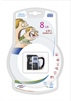 Carte SDHC Goodram 3 in 1 - 8GB — image 2