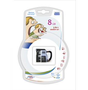 Carte SDHC Goodram 3 in 1 - 8GB