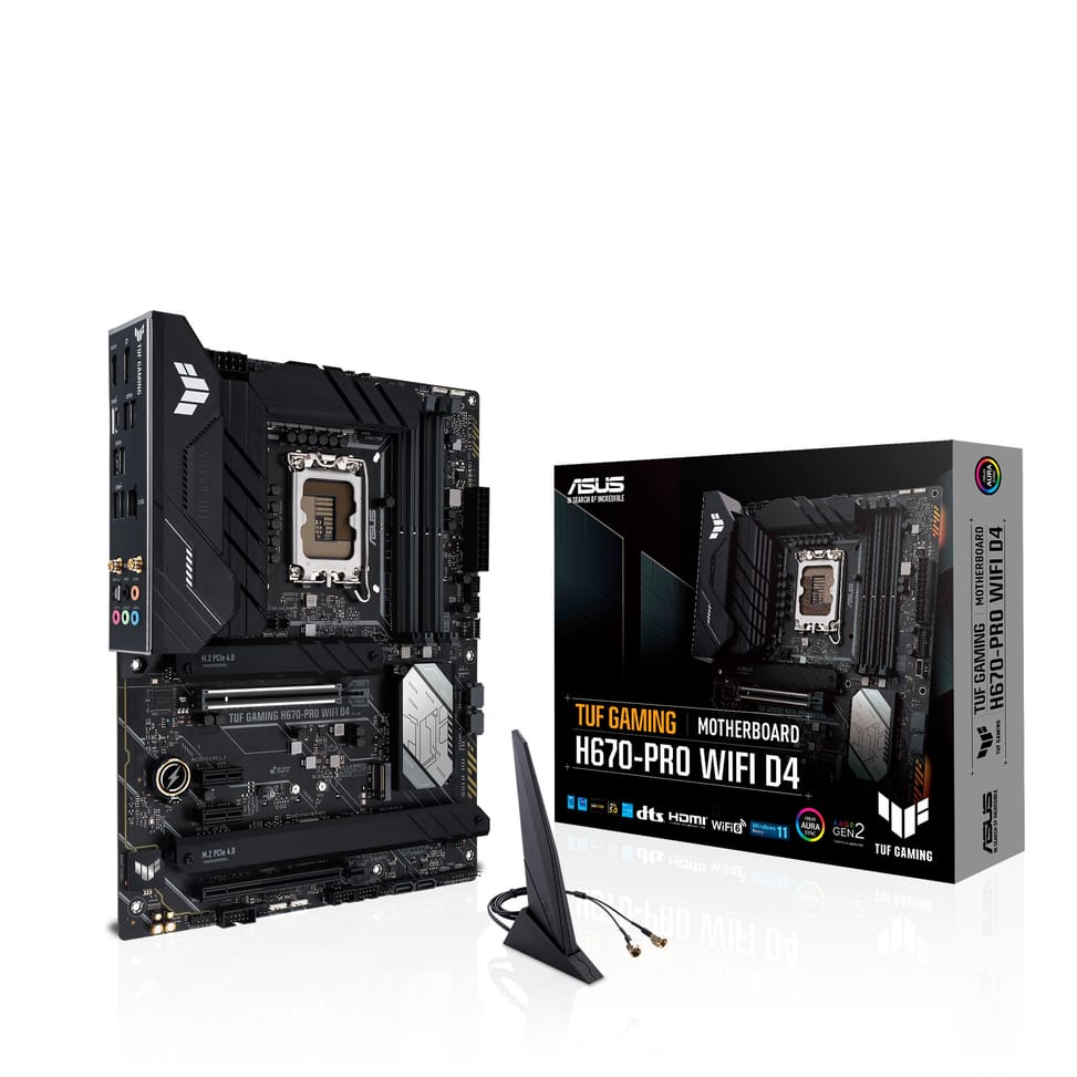 ASUS TUF GAMING H670-PRO WIFI D4 Intel H670 LGA 1700 ATX (90MB1900-M0EAY0) — image 1
