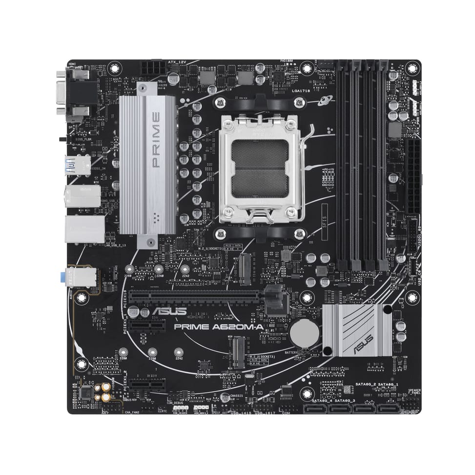 ASUS PRIME A620M-A-CSM AMD A620 Emplacement AM5 micro ATX (90MB1F10-M0EAYC) — image 1