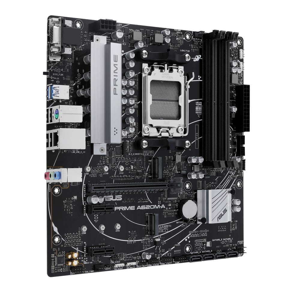 ASUS PRIME A620M-A-CSM AMD A620 Emplacement AM5 micro ATX (90MB1F10-M0EAYC) — image 2